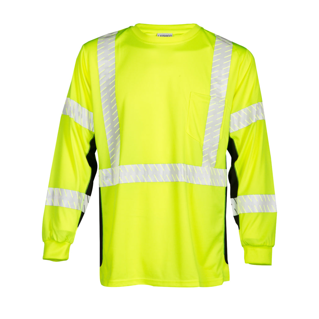 Premium Black Series Long Sleeve T-shirt Lime-eSafety Supplies, Inc
