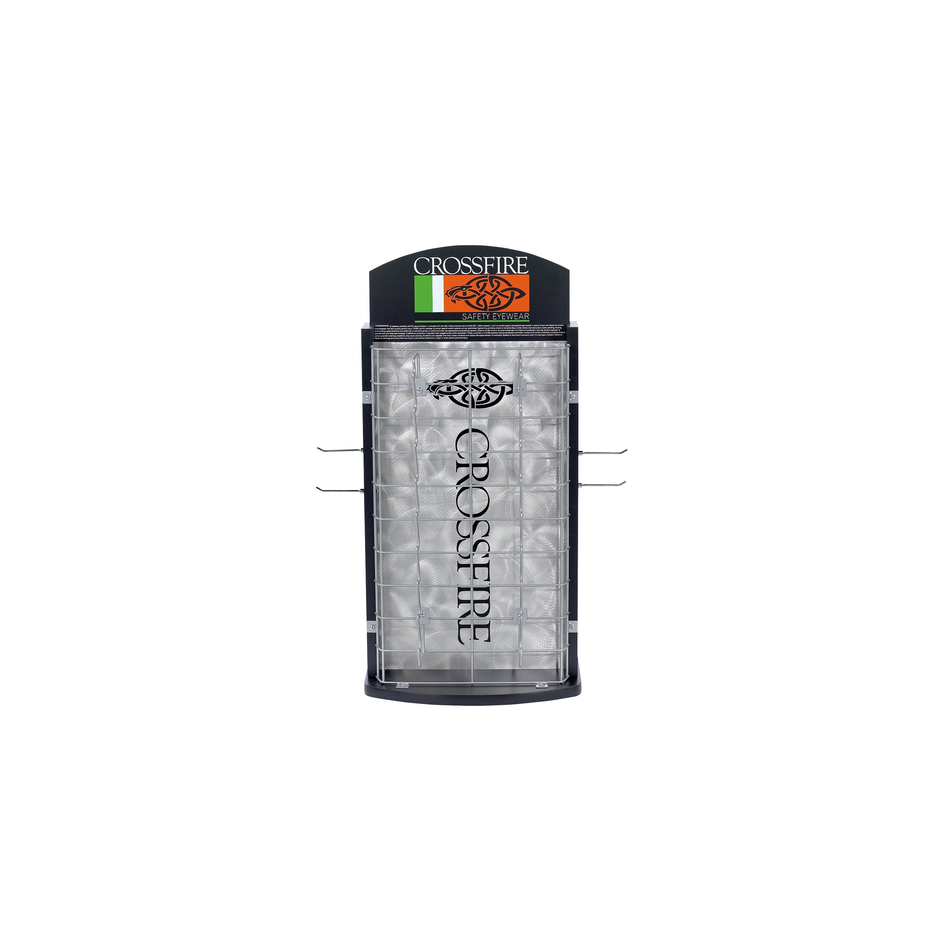 Crossfire Safety Eyewear Revolving Two-Sided Counter Display - 36 Units-eSafety Supplies, Inc