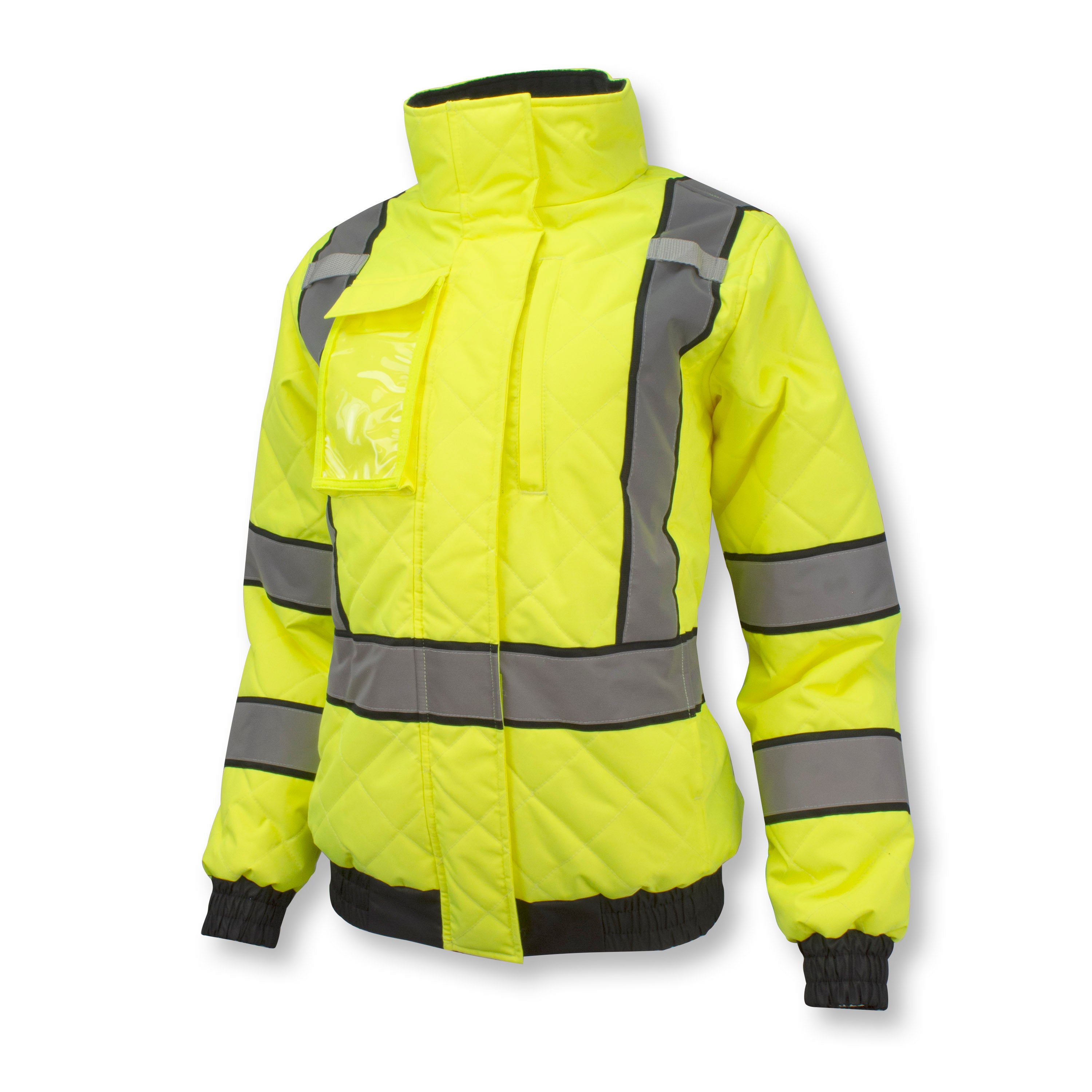 Radians SJ930-3ZGW Women's Class 3 Quilted Bomber Jacket-eSafety Supplies, Inc