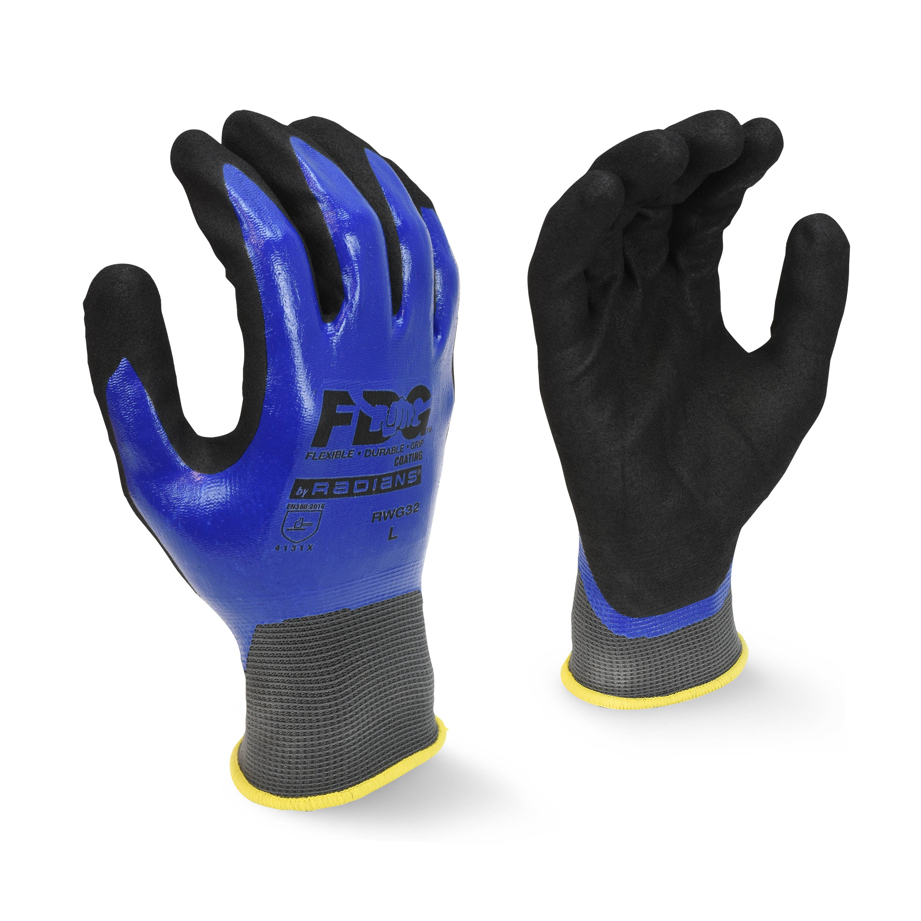 Radians RWG32 FDG Coating Full Dipped Waterproof Nitrile Work Glove-eSafety Supplies, Inc