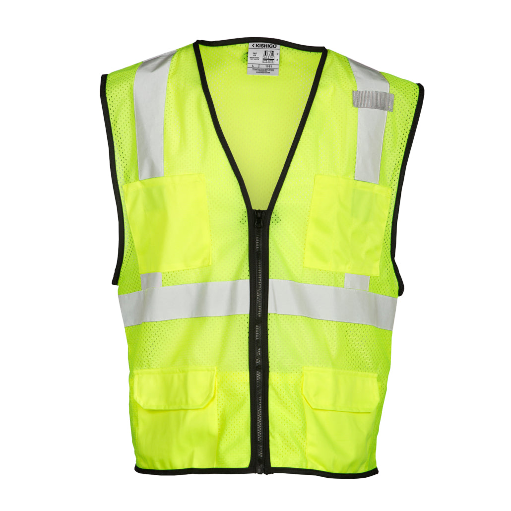 Kishigo 6 Pocket Mesh Vest-eSafety Supplies, Inc