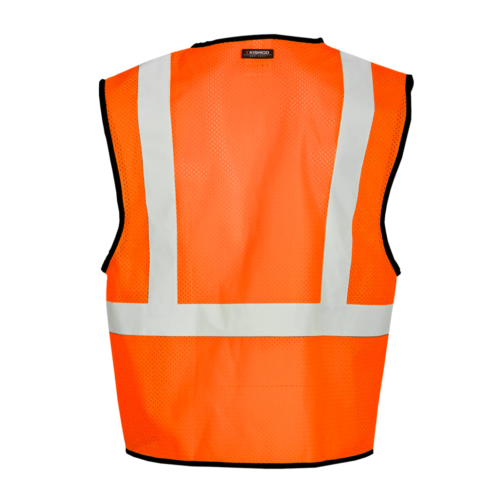 Kishigo Single Pocket Hook & Loop Mesh Vest-eSafety Supplies, Inc