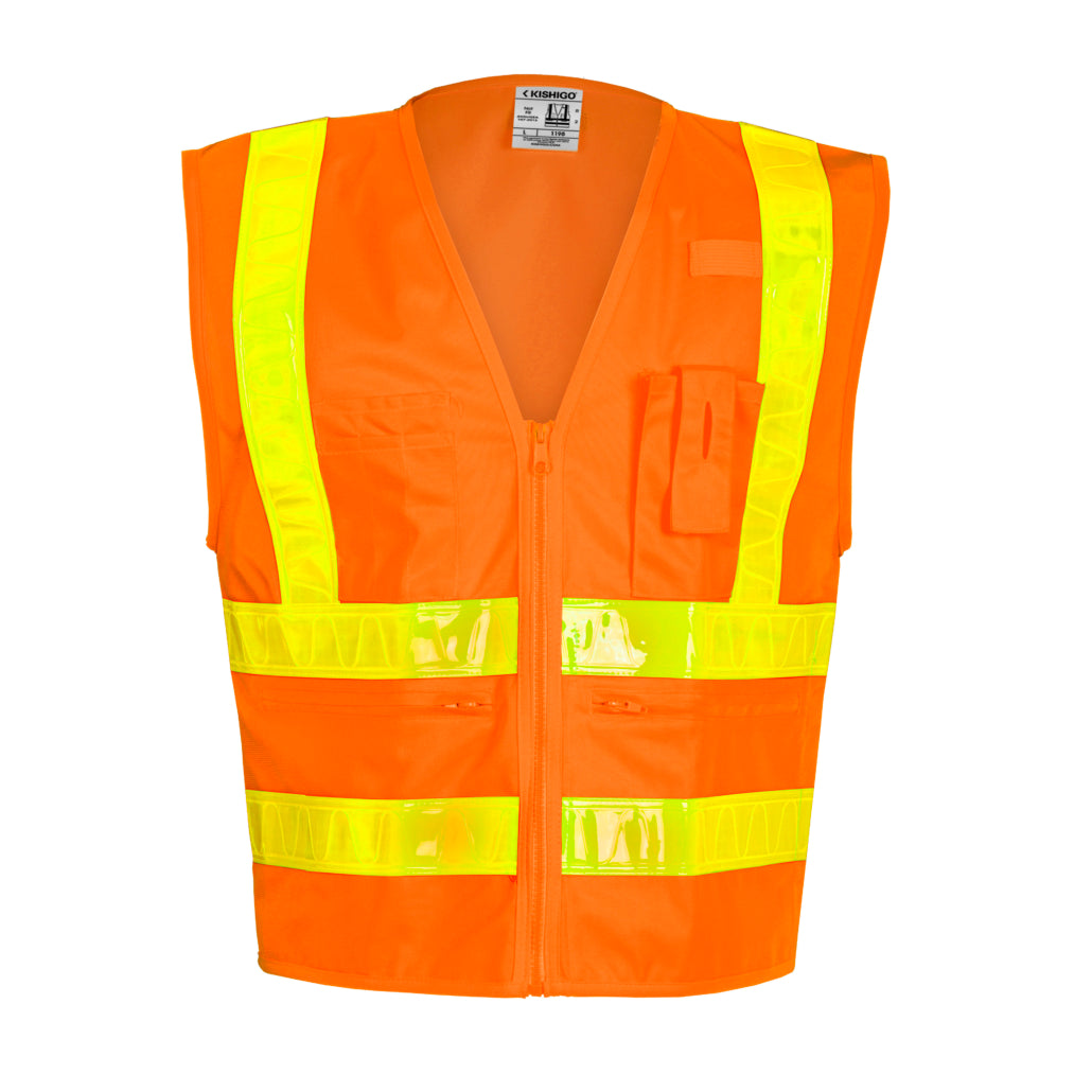 Kishigo Combined Performance 5 Pocket Solid Vest-eSafety Supplies, Inc