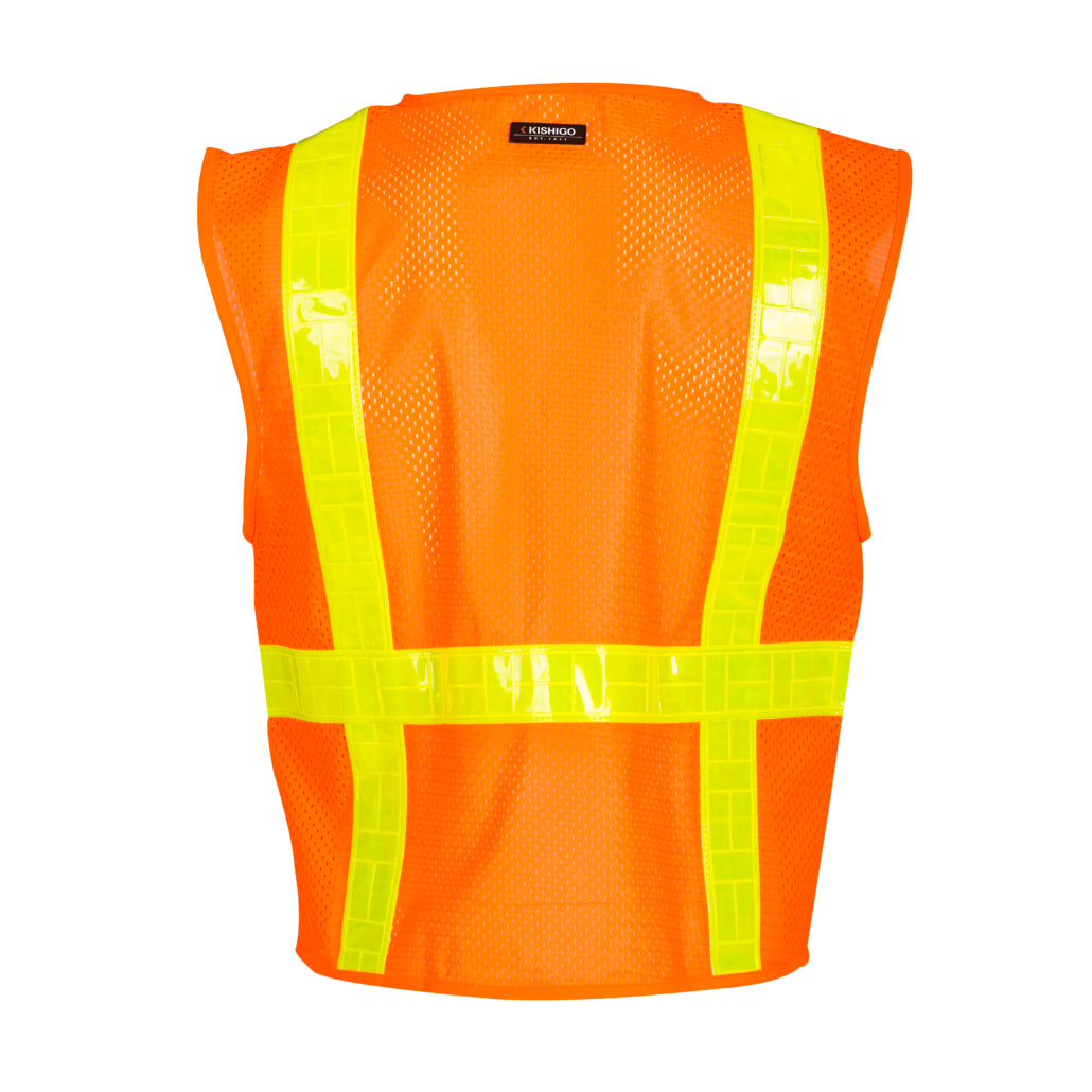 Kishigo Oralite Solid Front With Mesh Back-eSafety Supplies, Inc