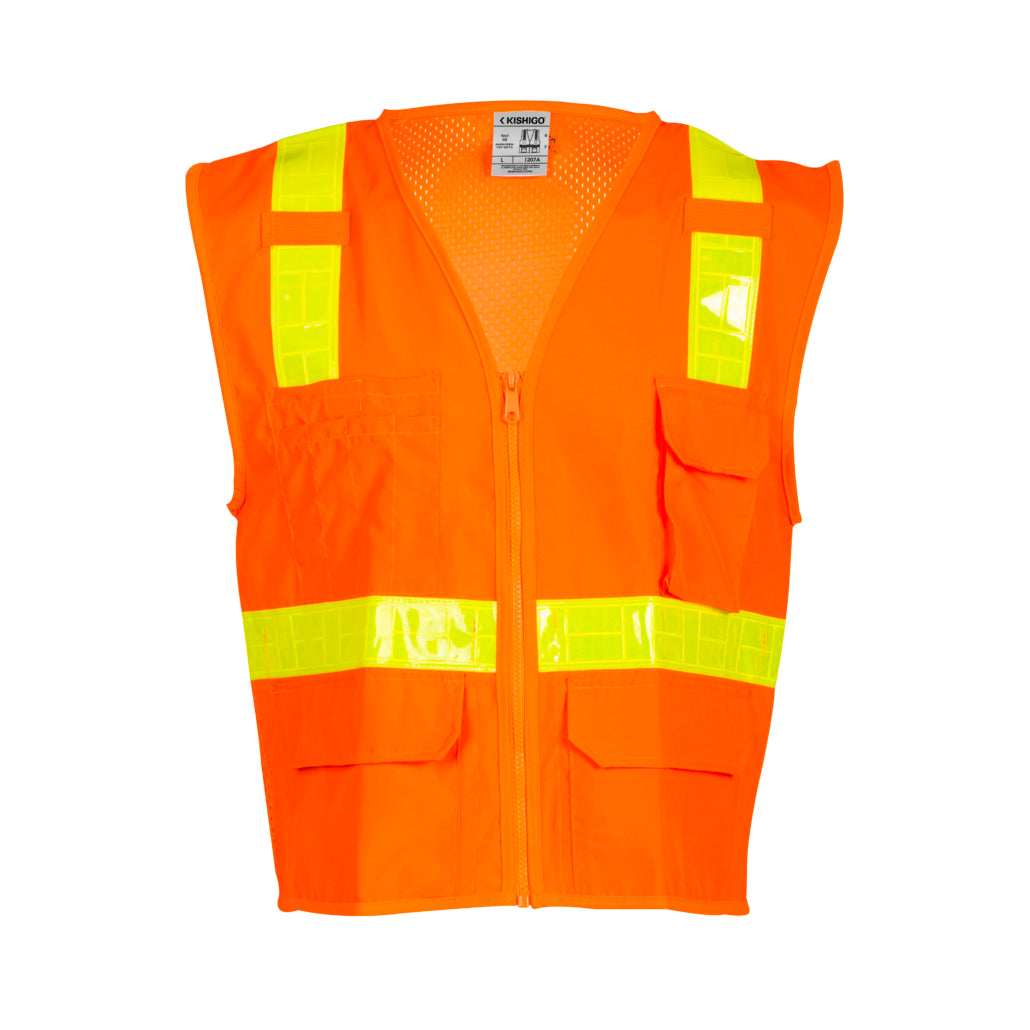 Kishigo Oralite Solid Front With Mesh Back-eSafety Supplies, Inc