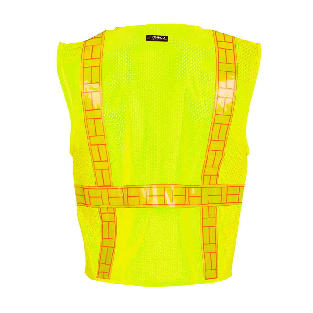 Kishigo Oralite Solid Front With Mesh Back-eSafety Supplies, Inc