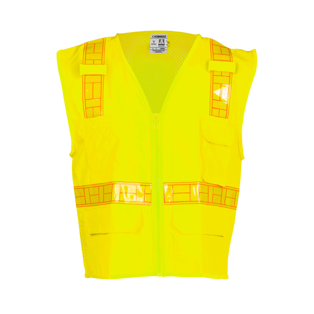 Kishigo Oralite Solid Front With Mesh Back-eSafety Supplies, Inc