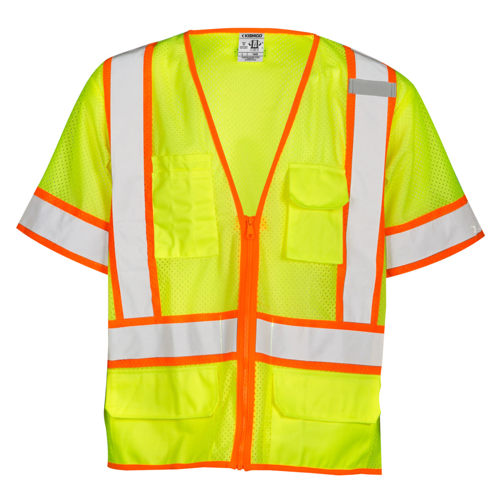 Kishigo 6 Pocket Contrast Mesh Vest-eSafety Supplies, Inc