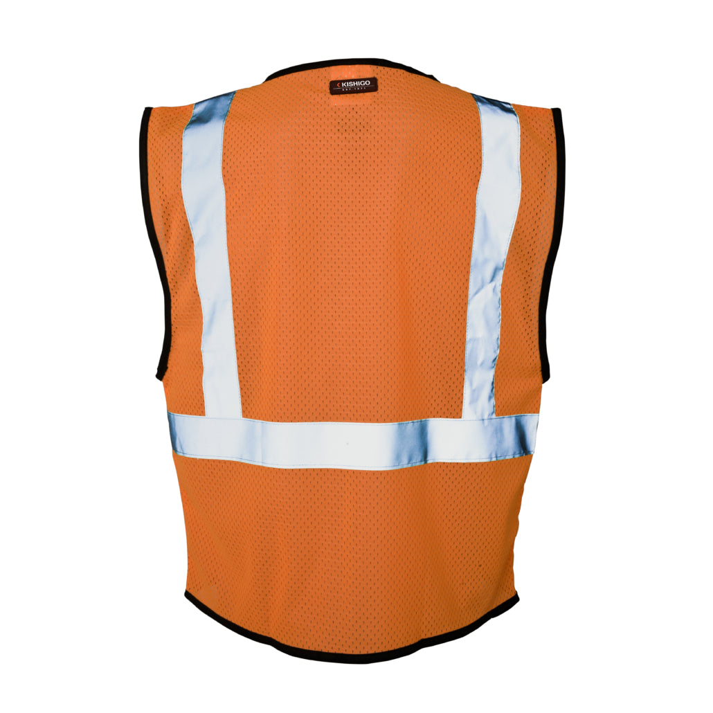 Kishigo Double Pocket Zipper Mesh Vest-eSafety Supplies, Inc