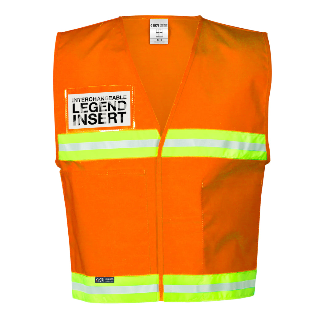 Kishigo Incident Command Fluorescent Orange, Non-ansi Vest-eSafety Supplies, Inc
