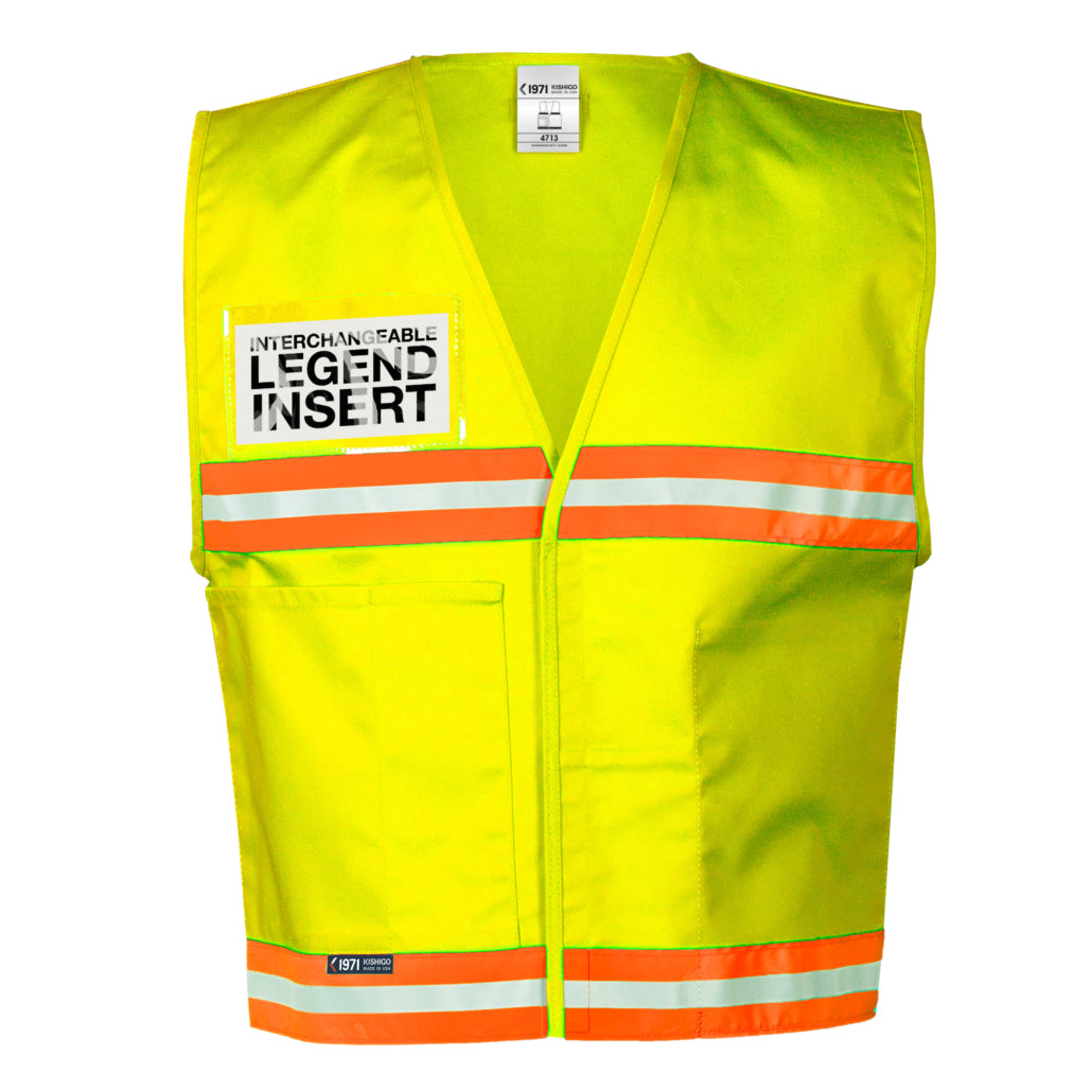 Kishigo Incident Command Fluorescent Yellow, Non-ansi Vest-eSafety Supplies, Inc