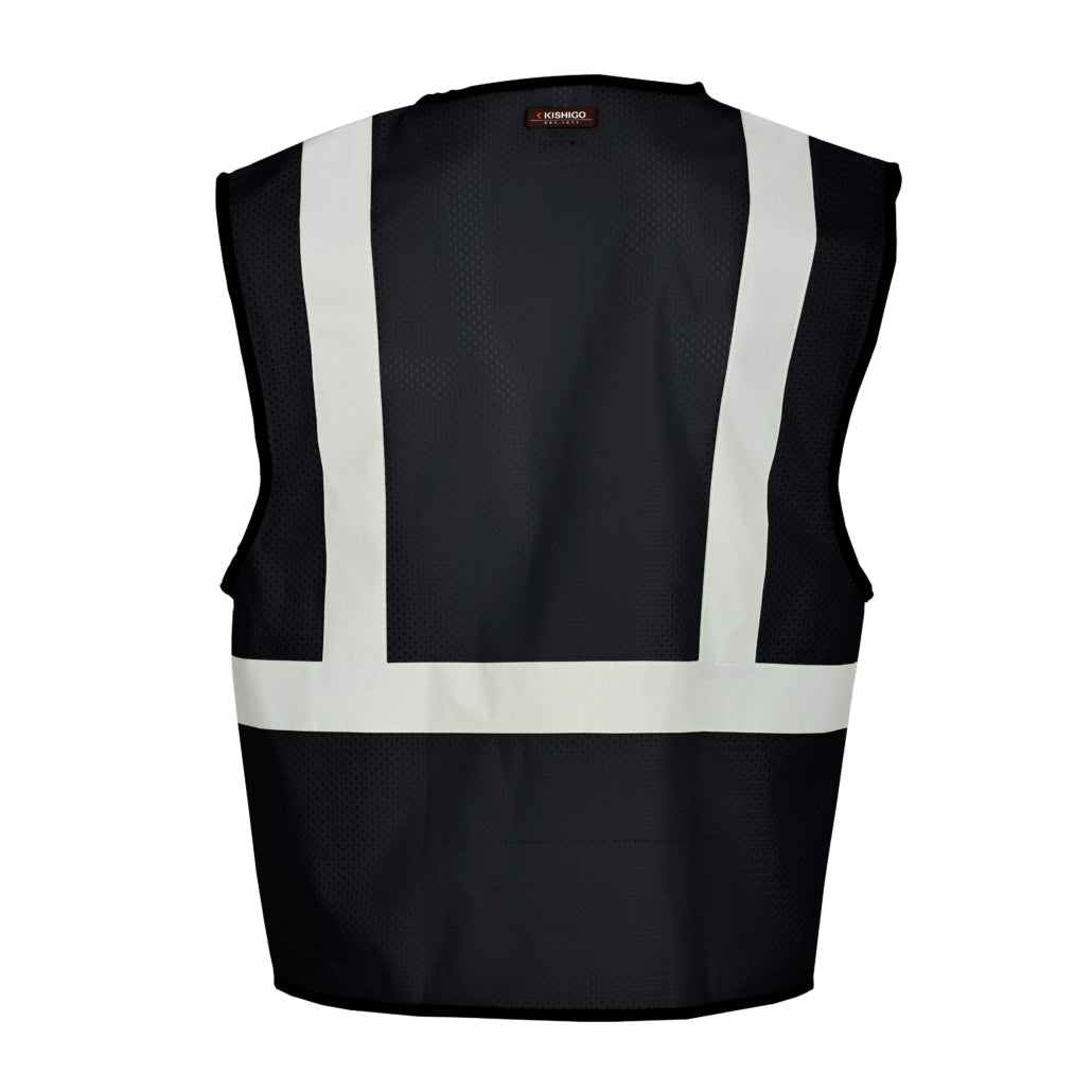 Enhanced Visibility Non-ansi Compliant Ev Series Multi Pocket Royal Black Vest-eSafety Supplies, Inc