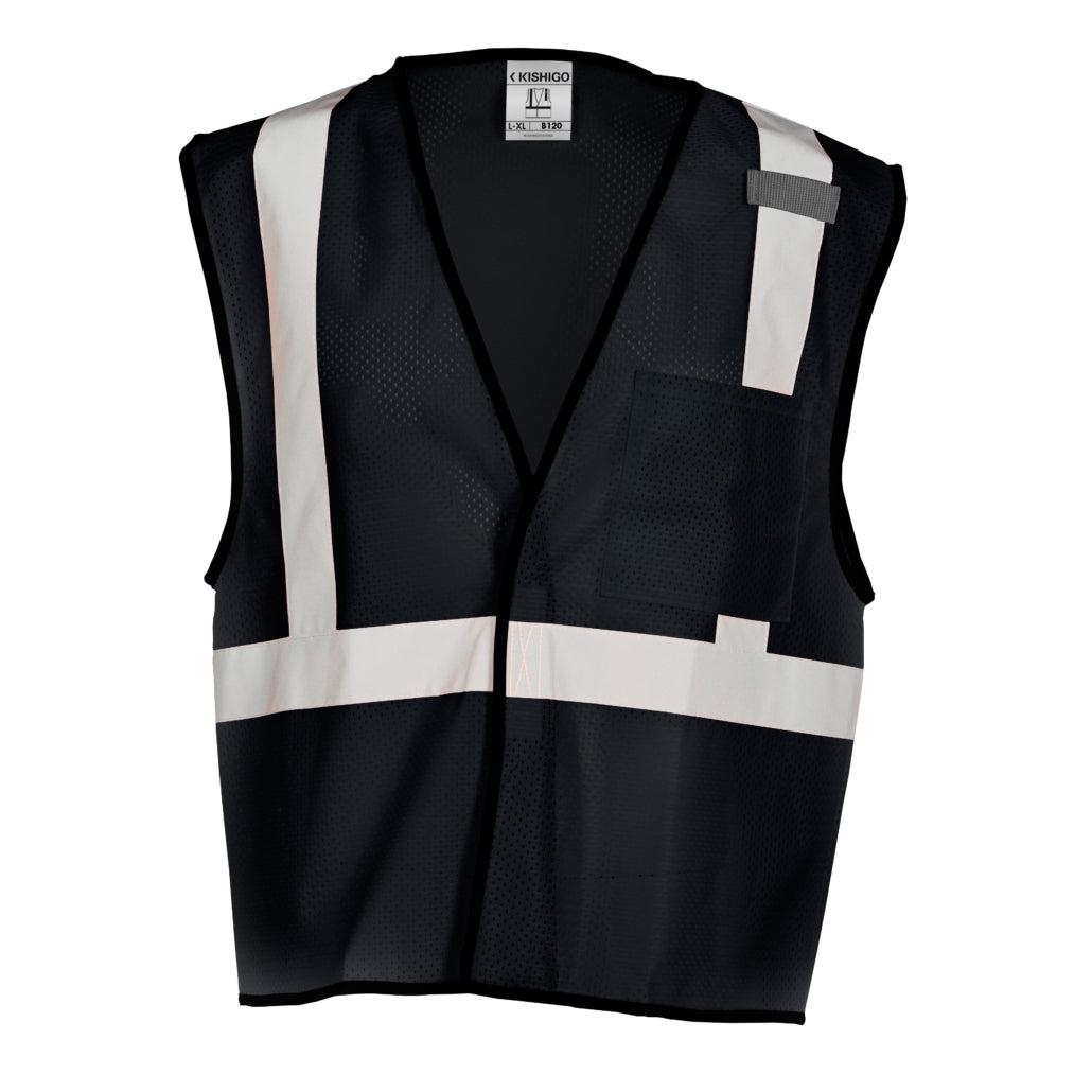 Enhanced Visibility Non-ansi Compliant Ev Series Multi Pocket Royal Black Vest-eSafety Supplies, Inc