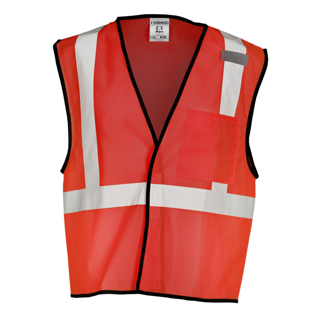 Enhanced Visibility Non-ansi Compliant Ev Series Multi Pocket Red Vest-eSafety Supplies, Inc