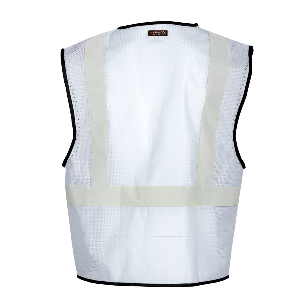 Enhanced Visibility Non-ansi Compliant Ev Series Multi Pocket White Vest-eSafety Supplies, Inc