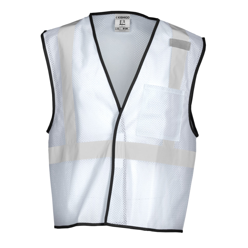 Enhanced Visibility Non-ansi Compliant Ev Series Multi Pocket White Vest-eSafety Supplies, Inc