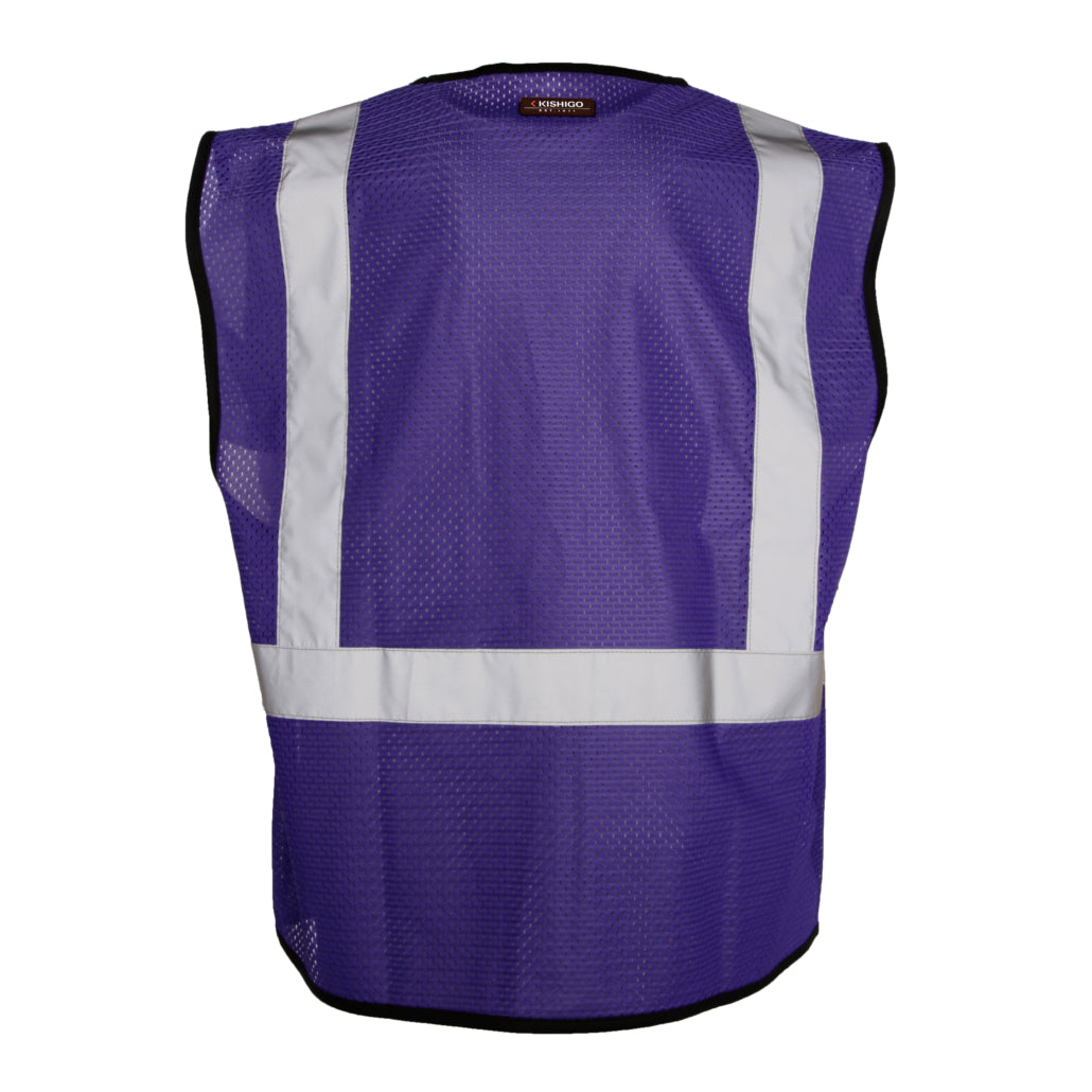 Enhanced Visibility Non-ansi Compliant Ev Series Multi Pocket Purple Vest-eSafety Supplies, Inc