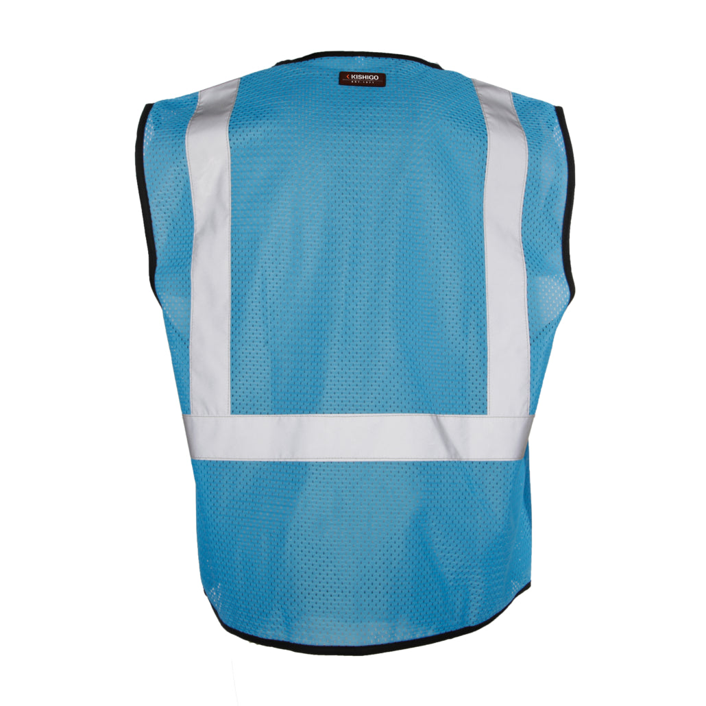 Enhanced Visibility Ev Series Economy Mesh Electric Blue Vest-eSafety Supplies, Inc