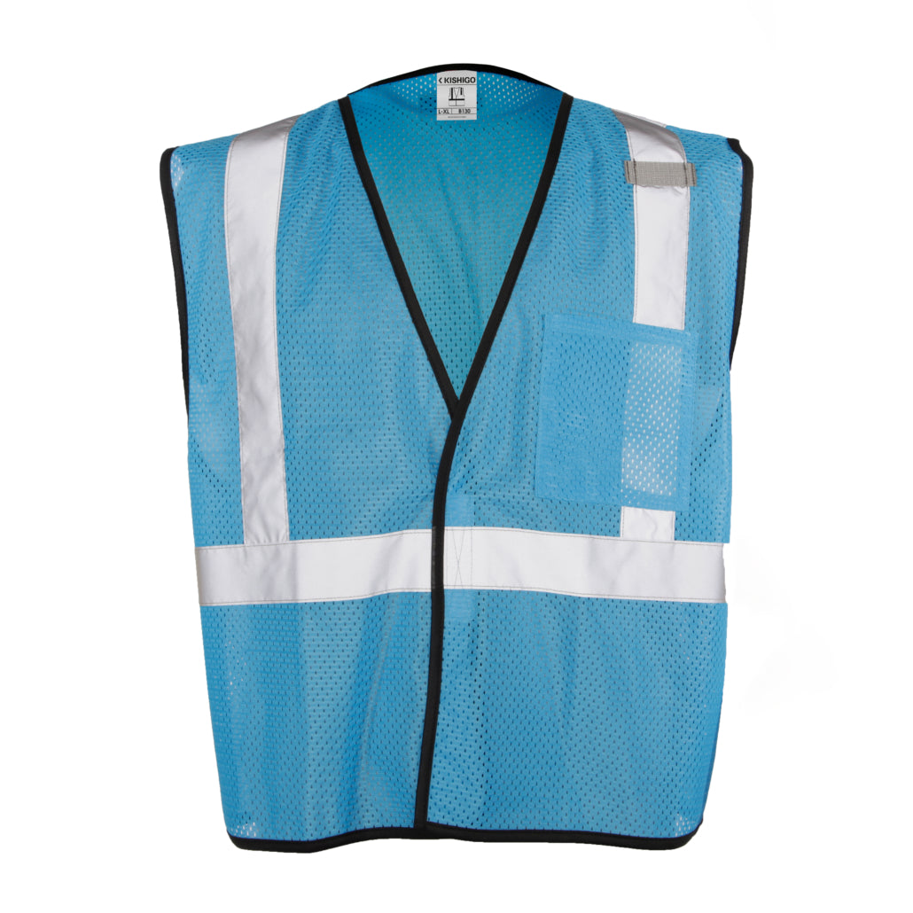 Enhanced Visibility Ev Series Economy Mesh Electric Blue Vest-eSafety Supplies, Inc