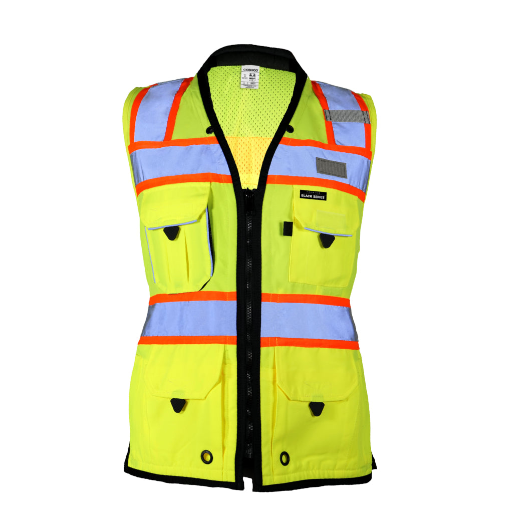Premium Black Series Women鈥檚 Heavy Duty Surveyors Vest-eSafety Supplies, Inc
