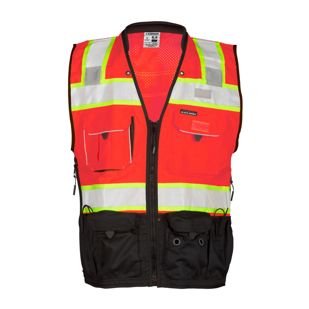 Premium Black Series Surveyors Class 2 Vest-eSafety Supplies, Inc