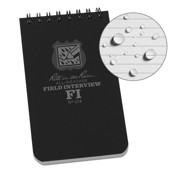 3 X 5 Notebook - Field Interview-eSafety Supplies, Inc