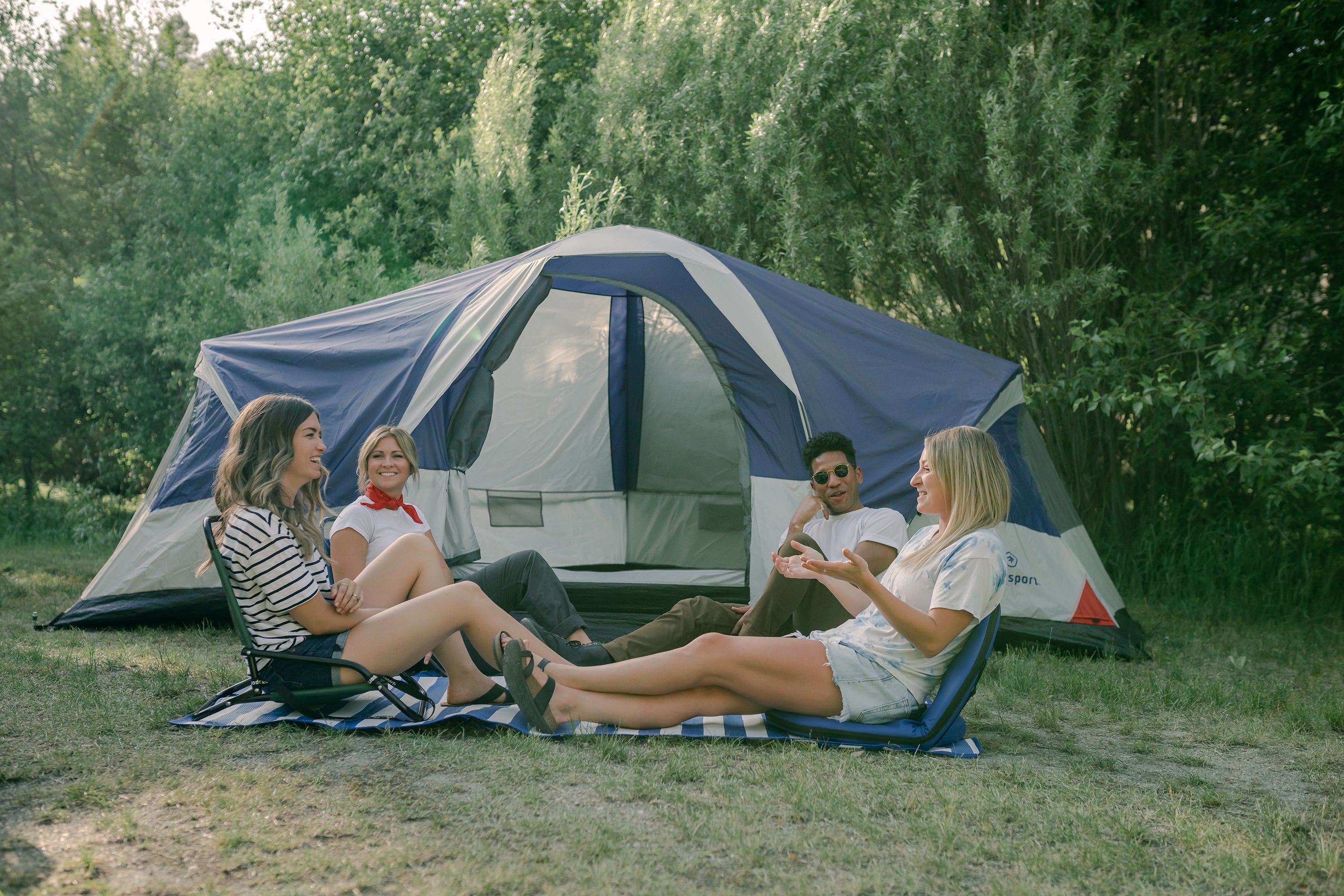 Go Anywhere Multi-Fold Padded Seat - Blue-eSafety Supplies, Inc