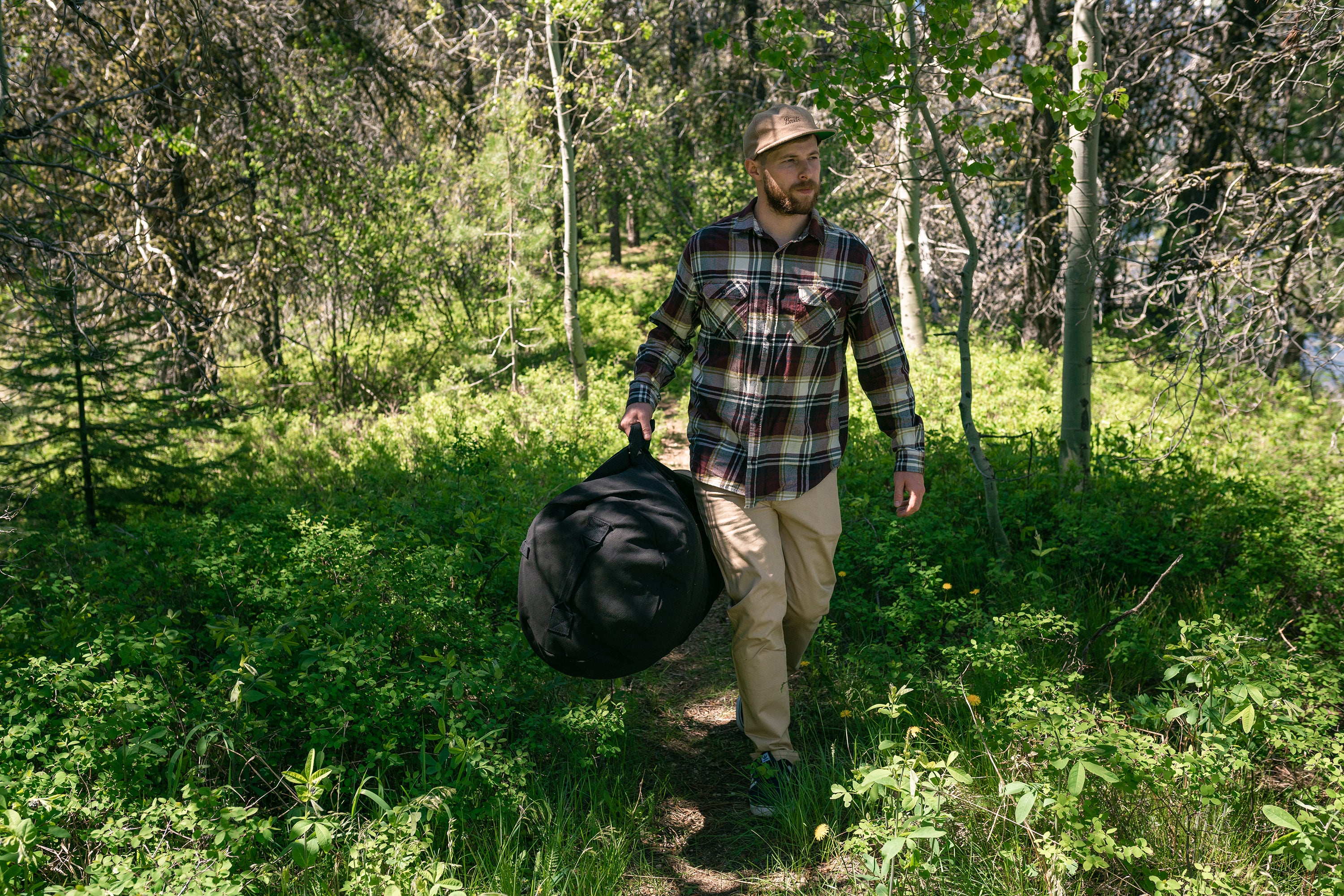 Duffel Bag With Zipper - Black - 42 In X 15 In X 15 In-eSafety Supplies, Inc