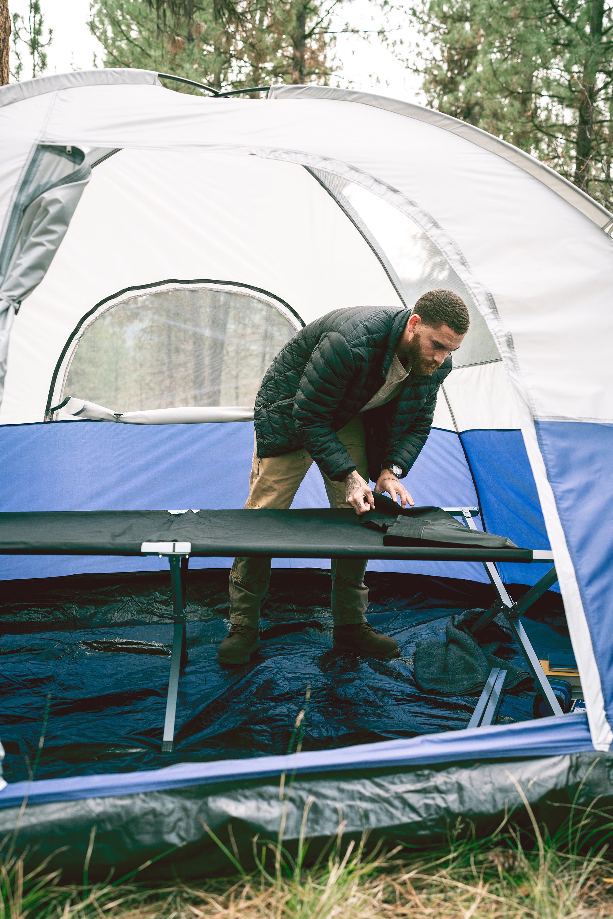 Heavy-Duty G.I. Cot - 86 X 40.25 X 21.25 Inches-eSafety Supplies, Inc