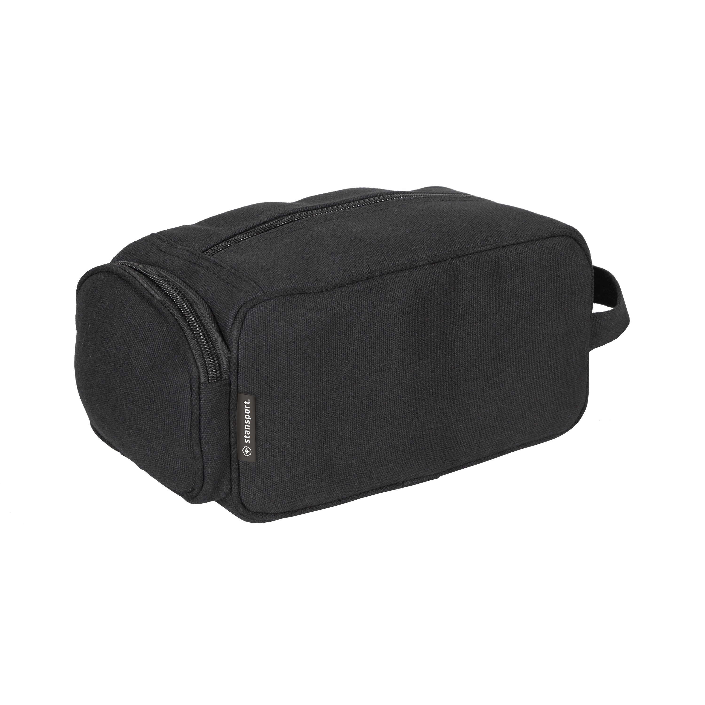 Cotton Canvas Travel Accessory Bag - Black-eSafety Supplies, Inc