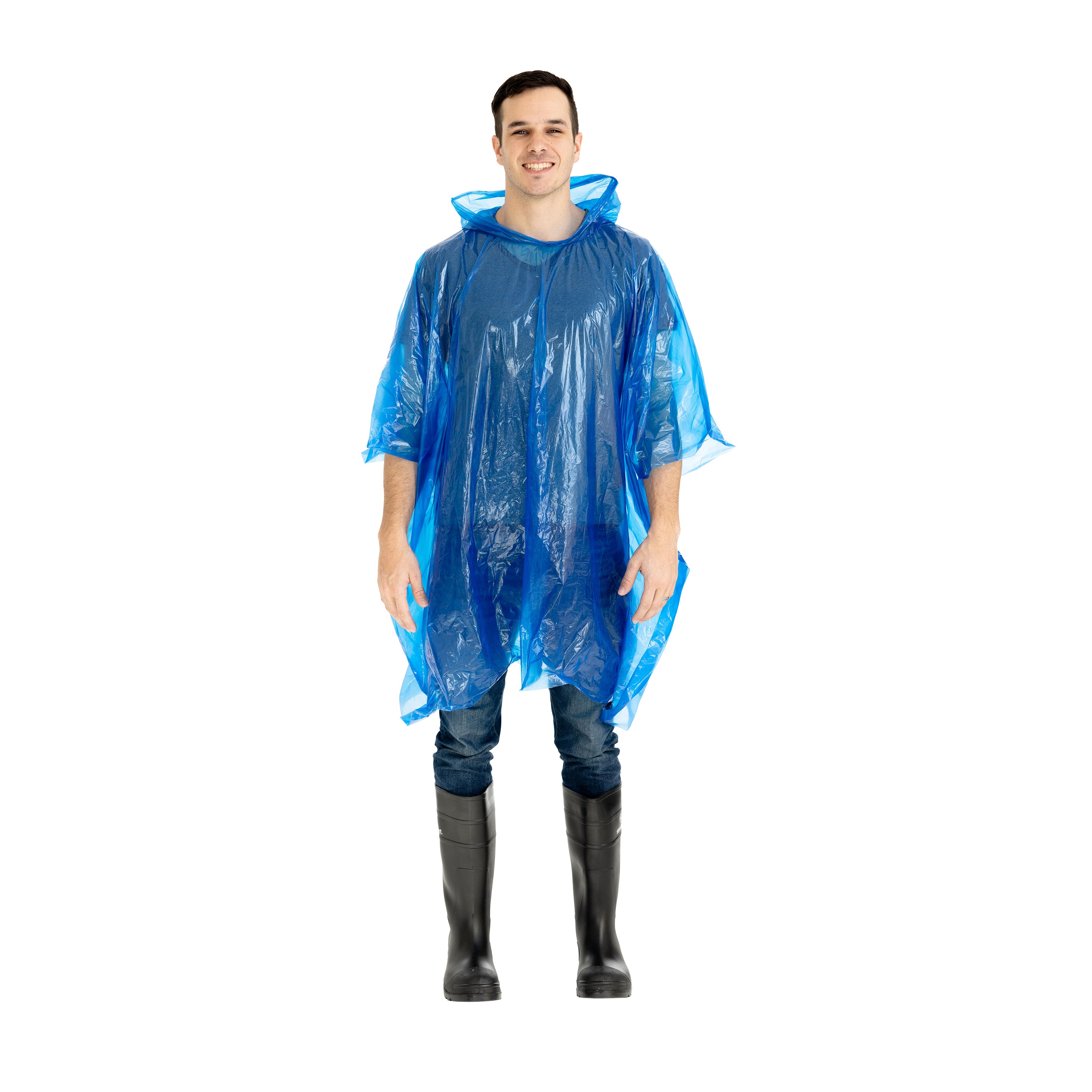 Emergency Poncho - Assorted - 30 Per Pdq-eSafety Supplies, Inc