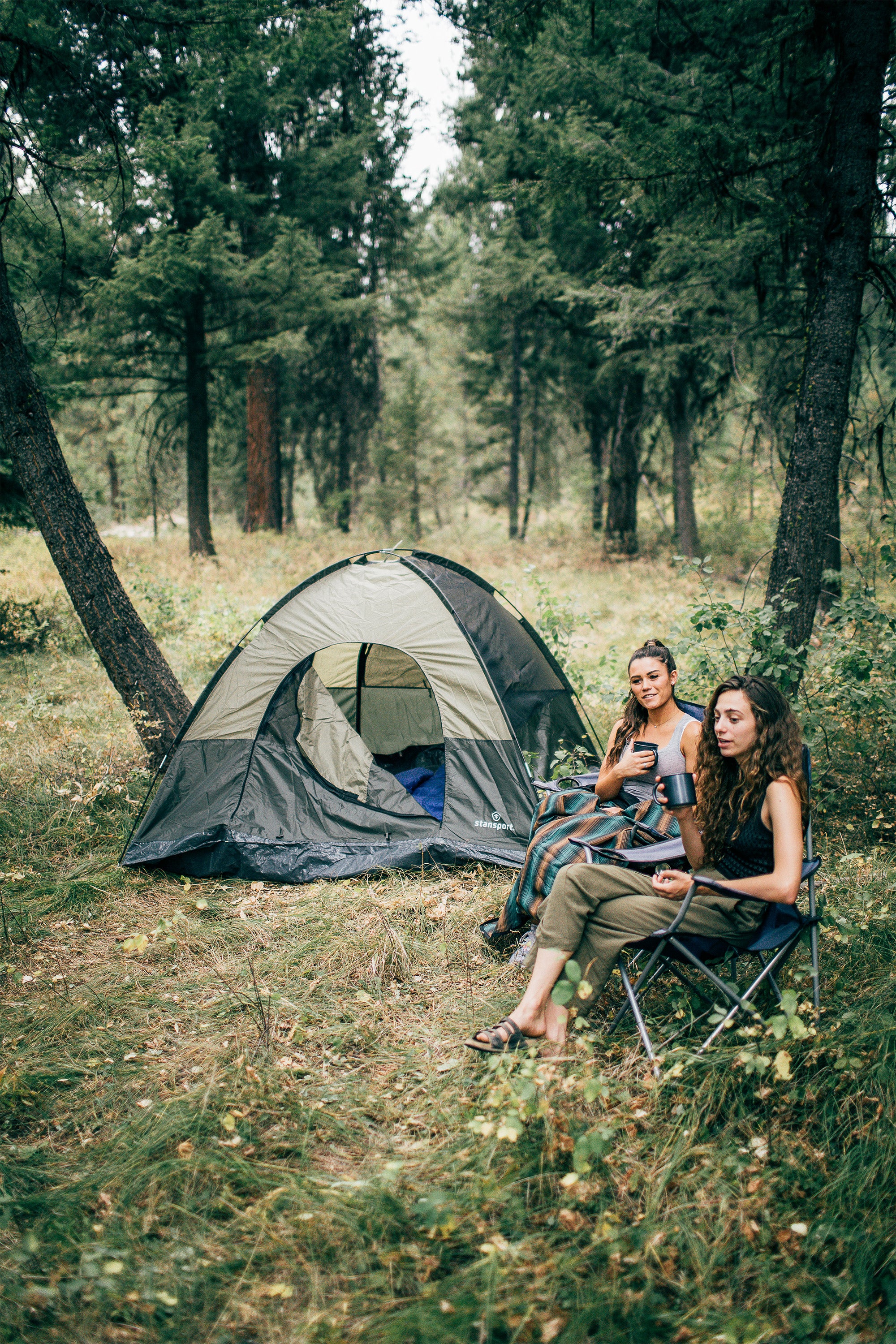 Trophy Hunter Tent- 7Ft X 7Ft X 54 In- Dark Olive/Tan-eSafety Supplies, Inc