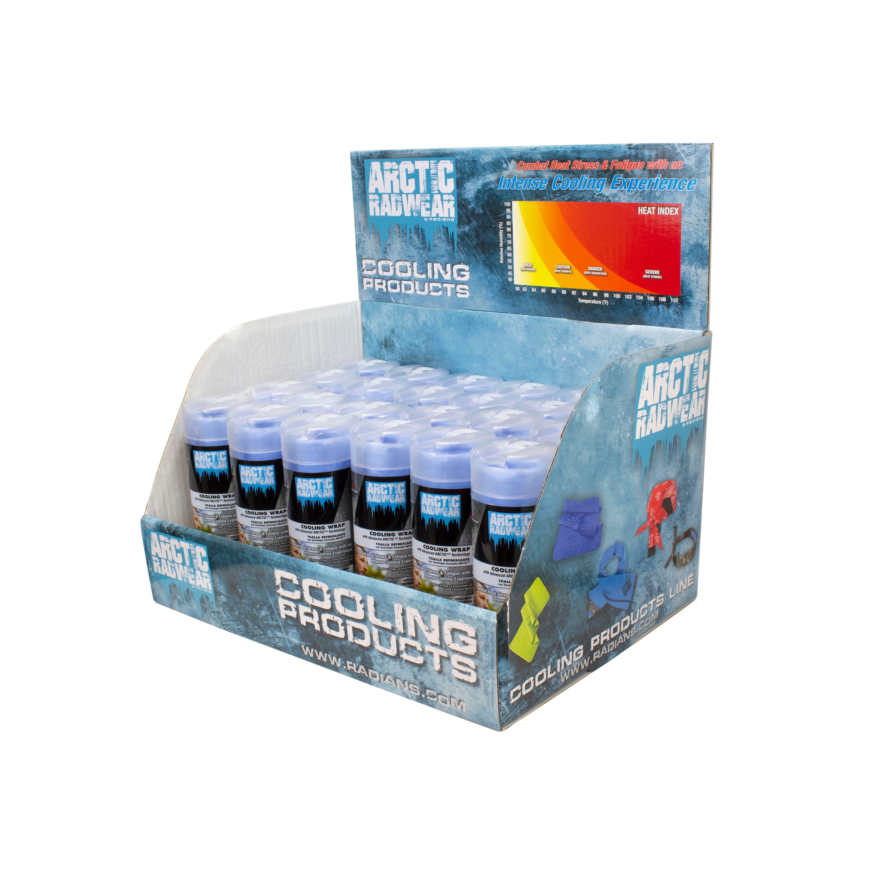 Radians Arctic Radwear® Cooling Wrap Counter Display-eSafety Supplies, Inc